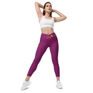 Eggplant Crossover Leggings