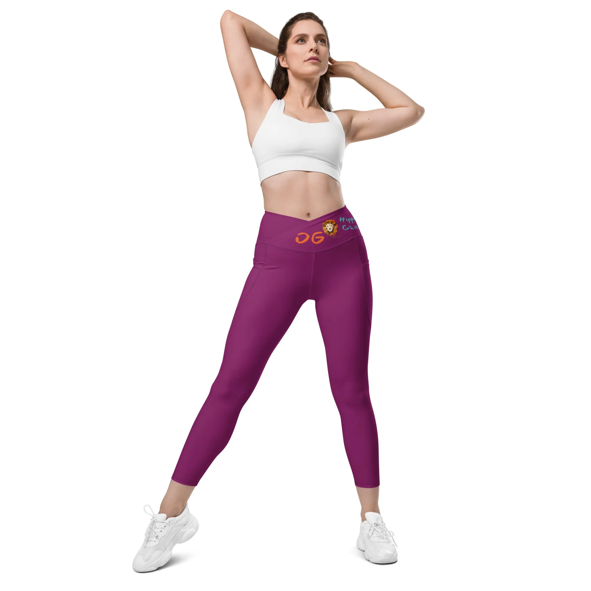 Eggplant Crossover Leggings