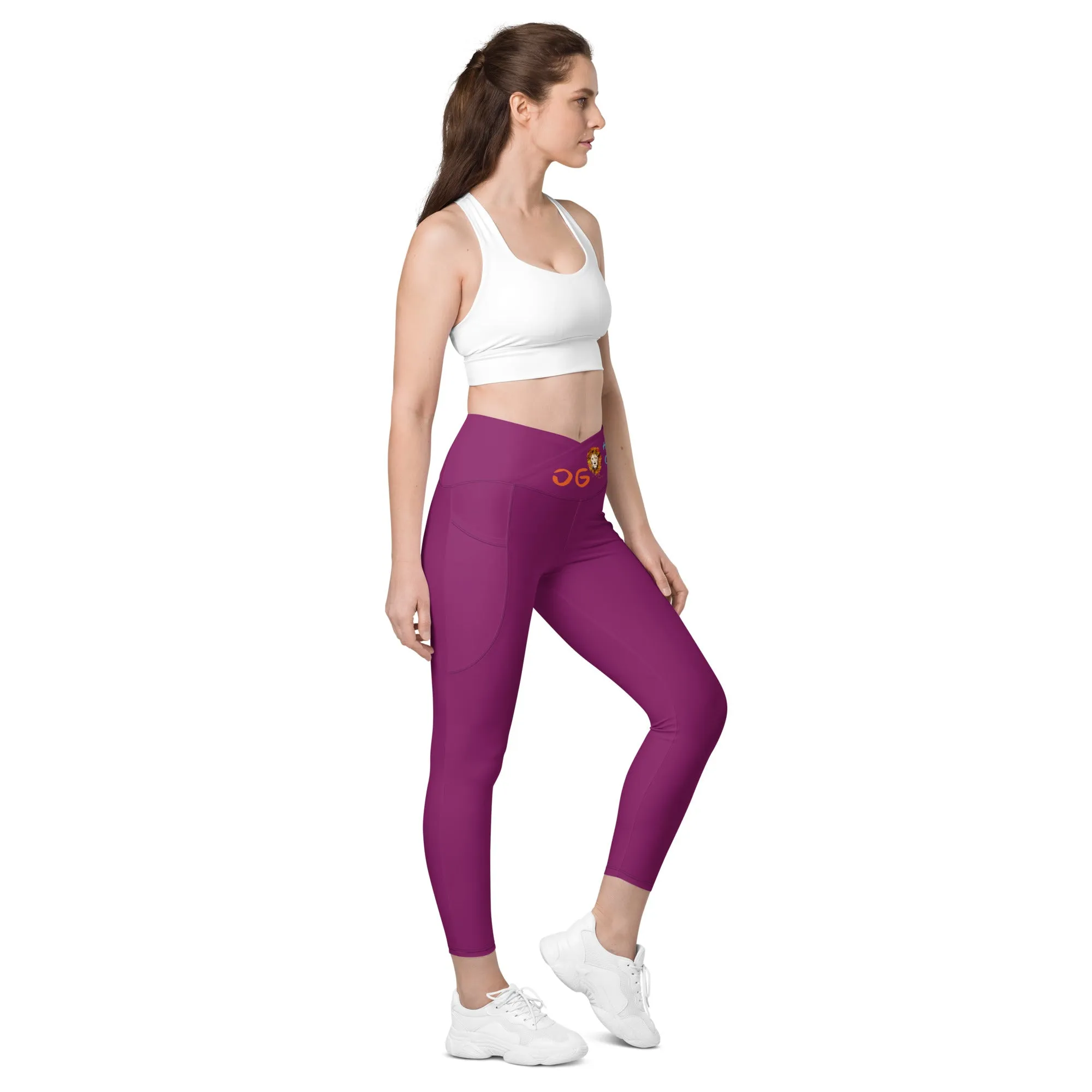 Eggplant Crossover Leggings