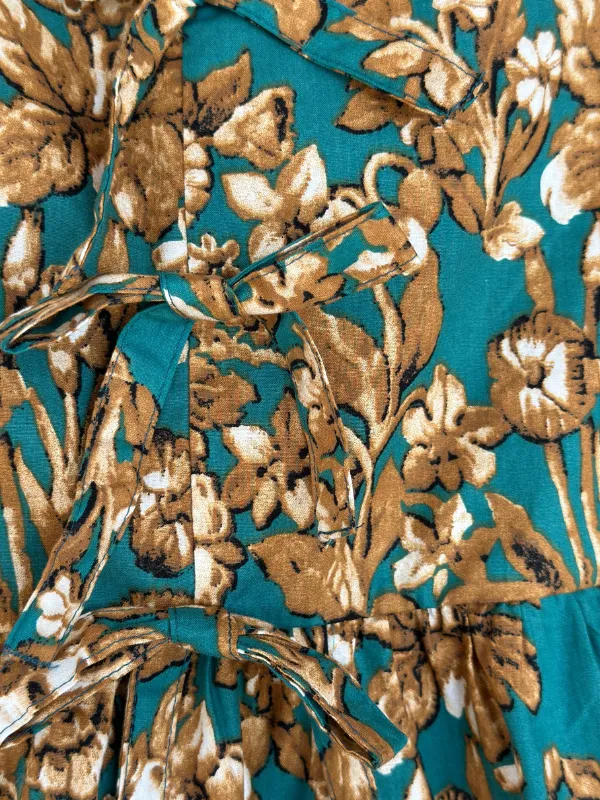 Emerald Floral Peplum Top