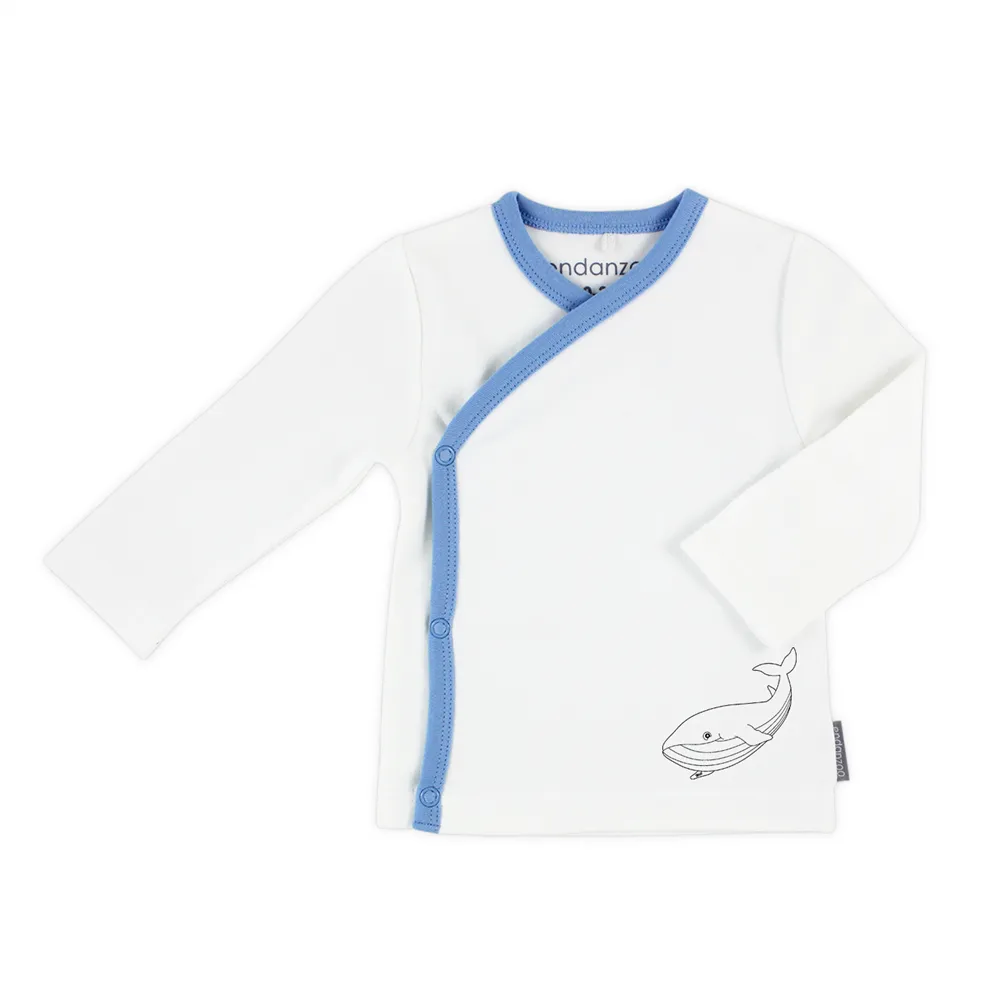 Endanzoo Organic Kimono Shirt - Baby Whale