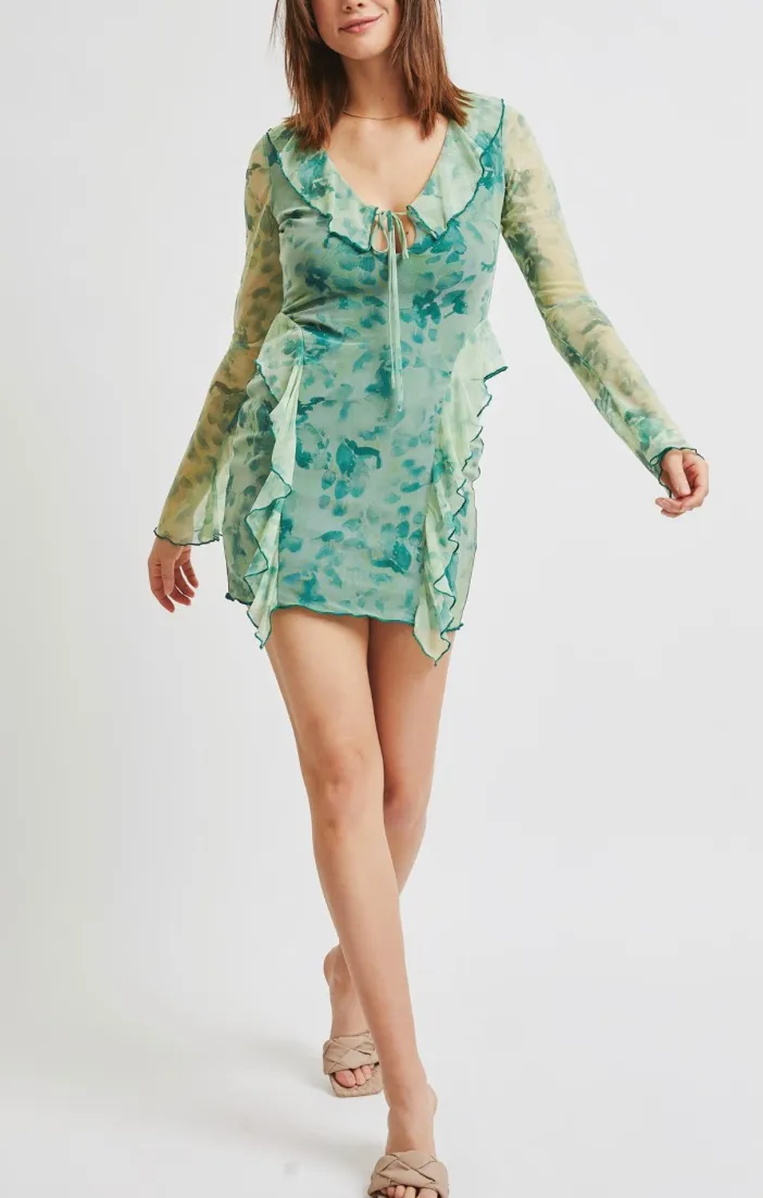 Eva Mini Green Dress