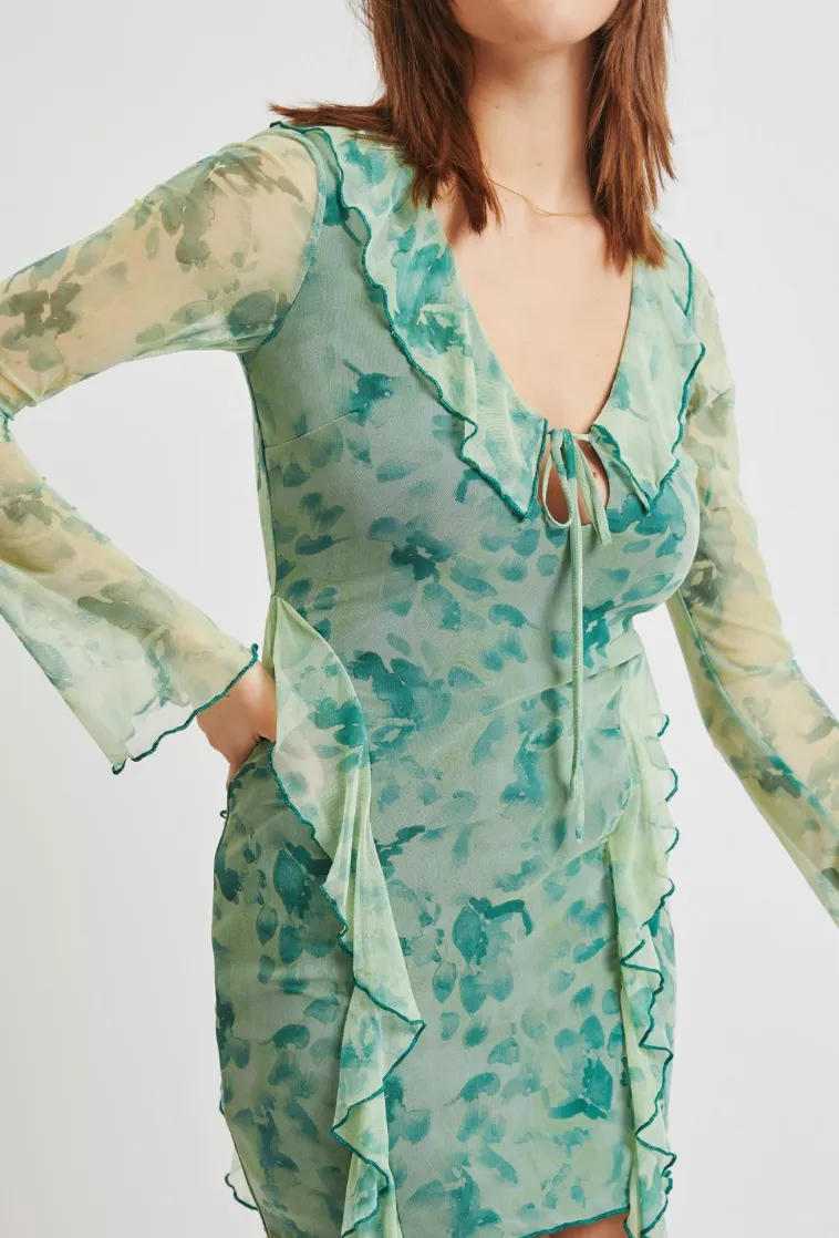 Eva Mini Green Dress