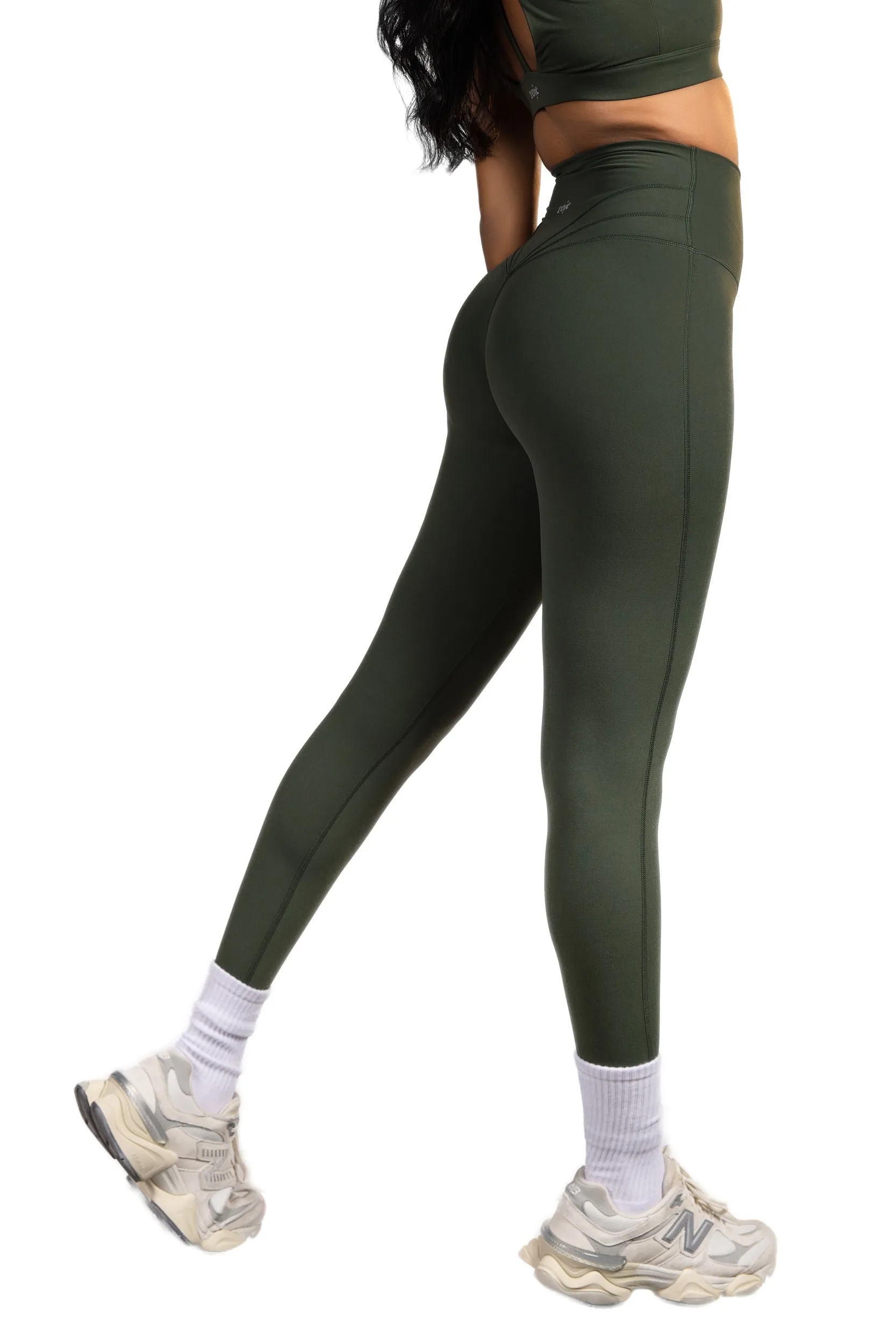 Evergreen High Waisted Legging - Green