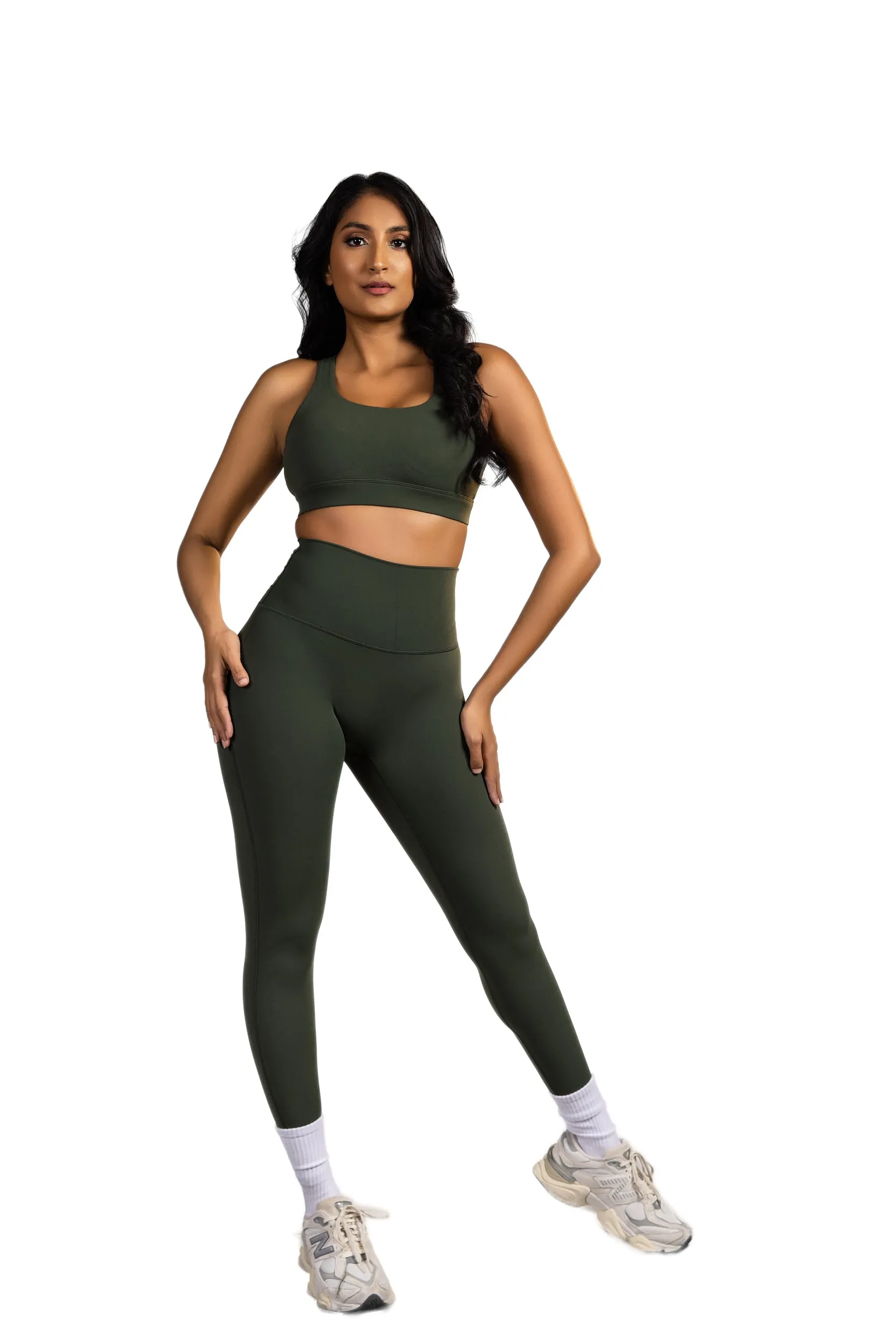 Evergreen High Waisted Legging - Green