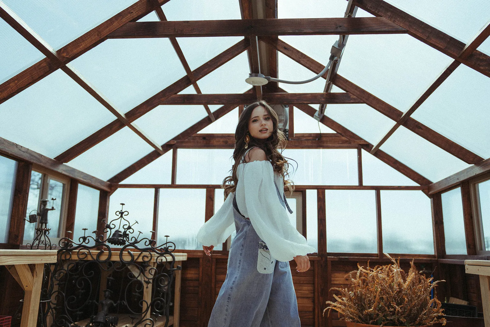 Eyelet Overalls