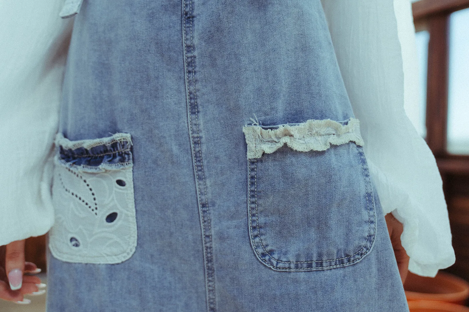 Eyelet Overalls
