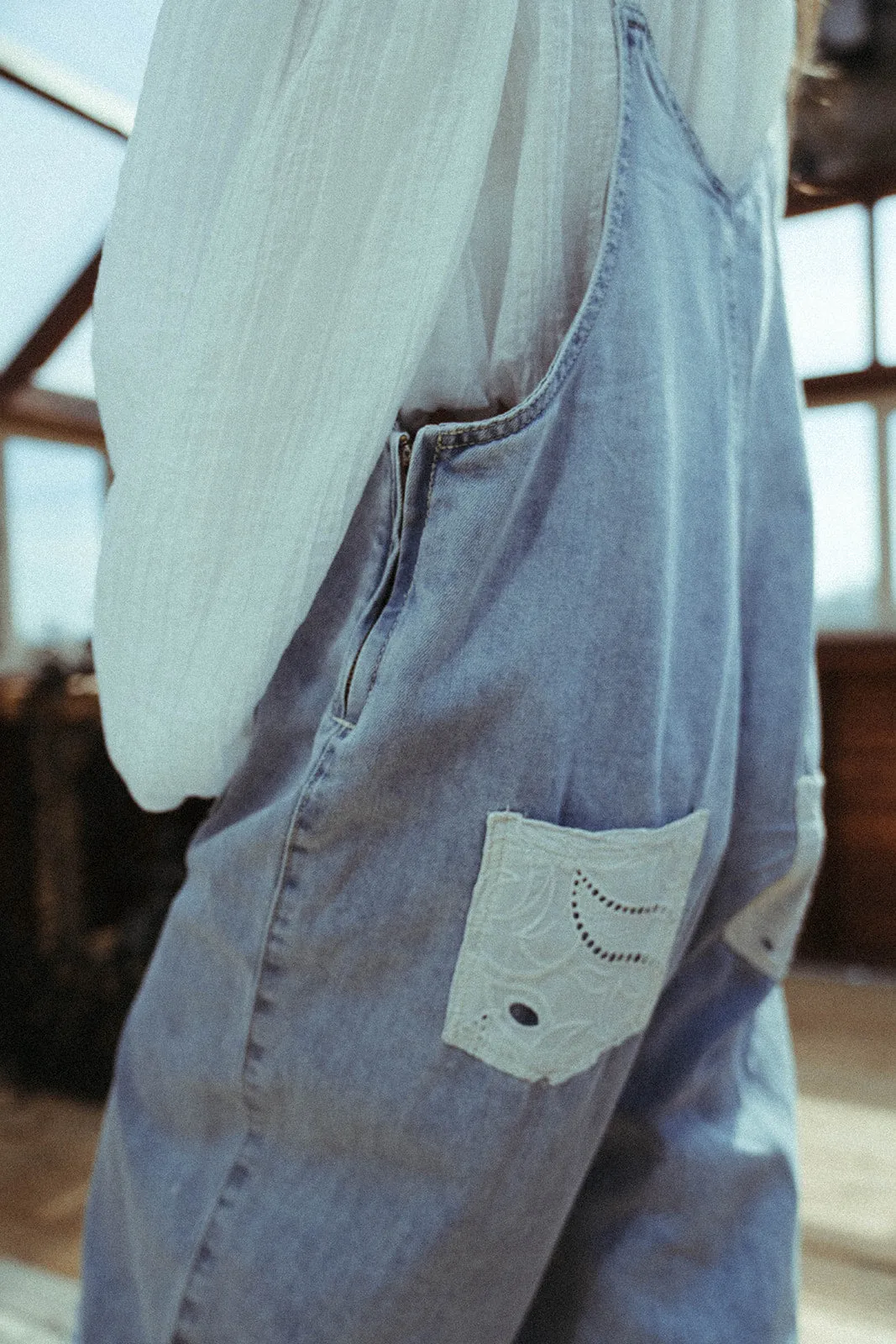 Eyelet Overalls