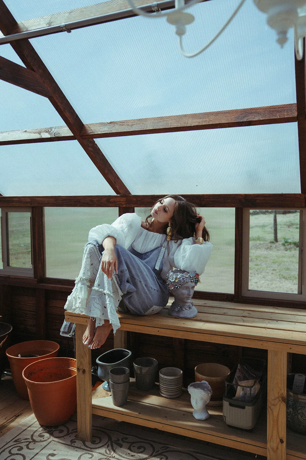 Eyelet Overalls