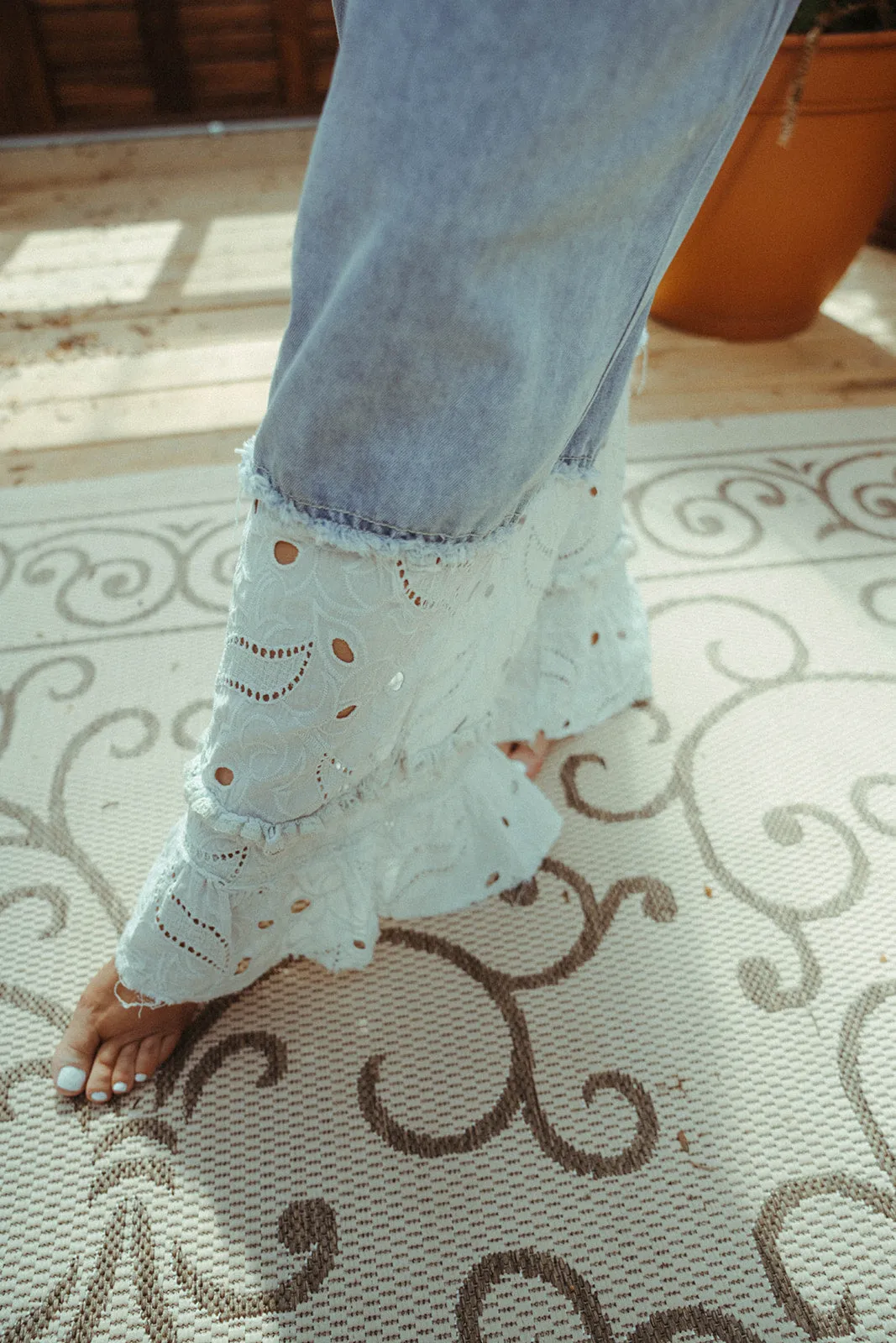 Eyelet Overalls