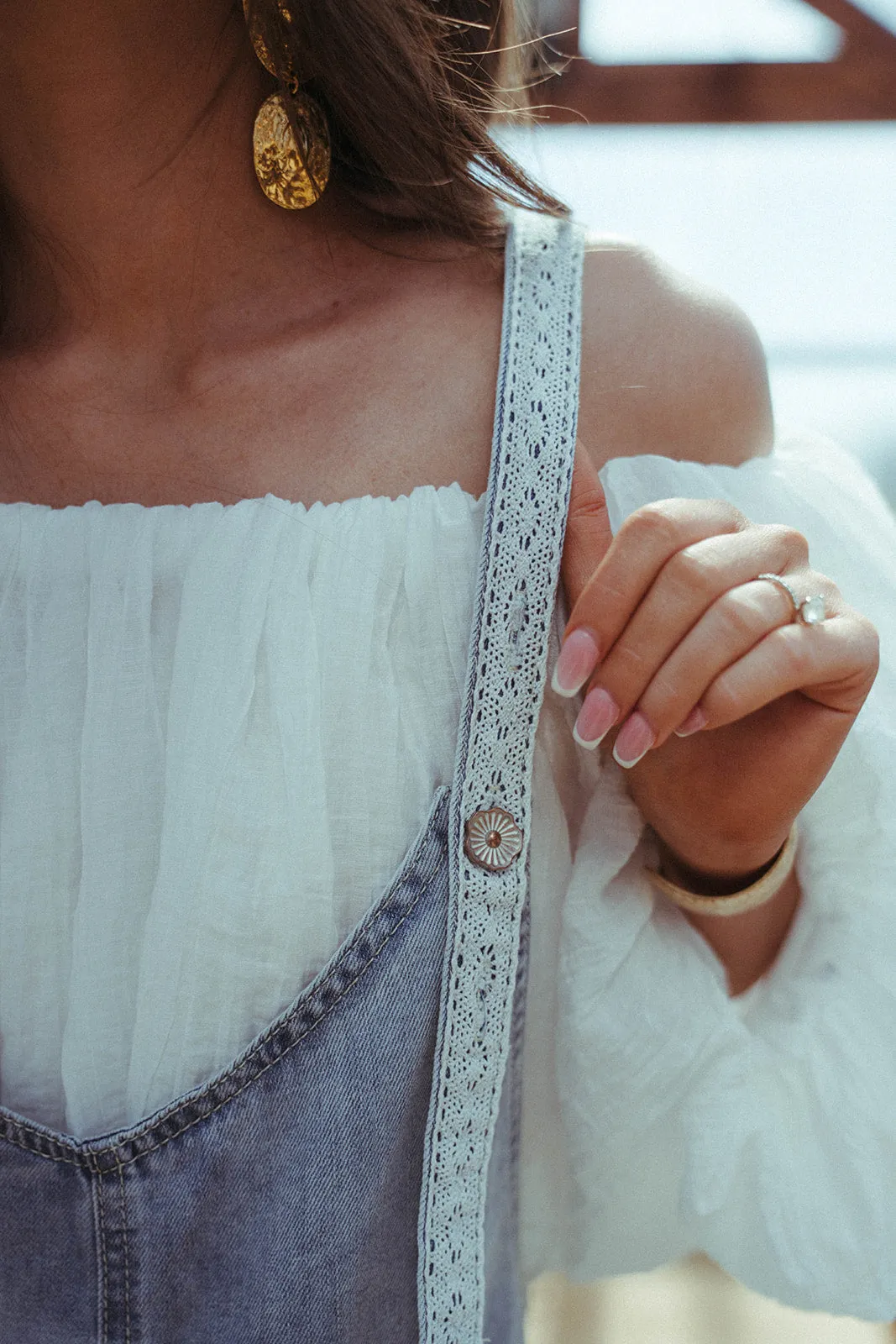 Eyelet Overalls