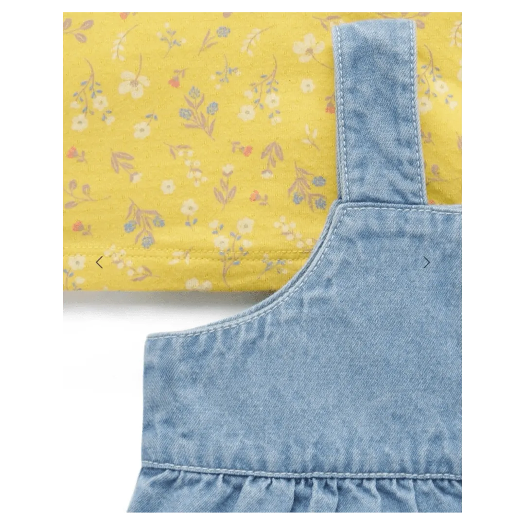 Faded Denim - Pocket Overall Set