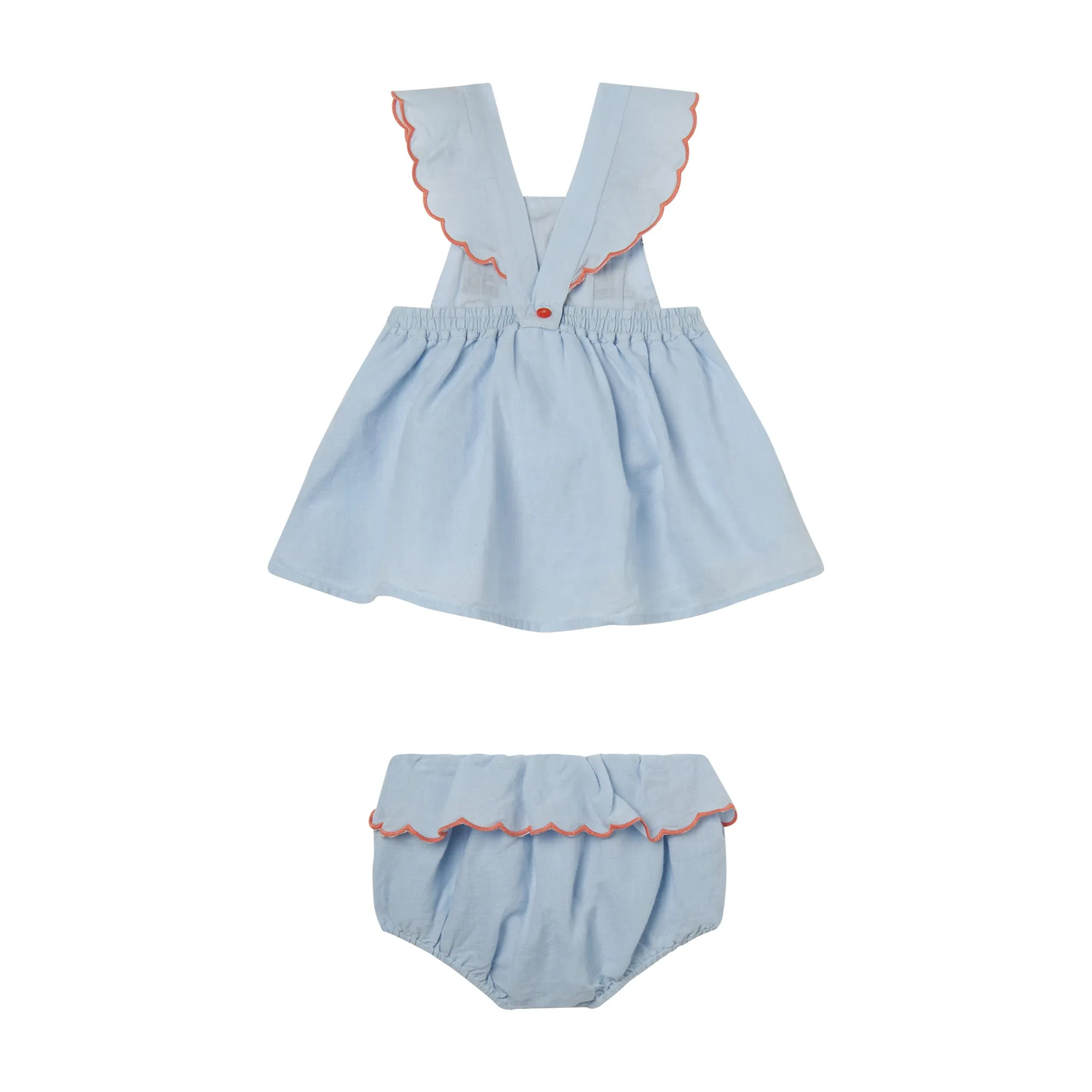 Fairy Embroidered Dress & Bloomer Set