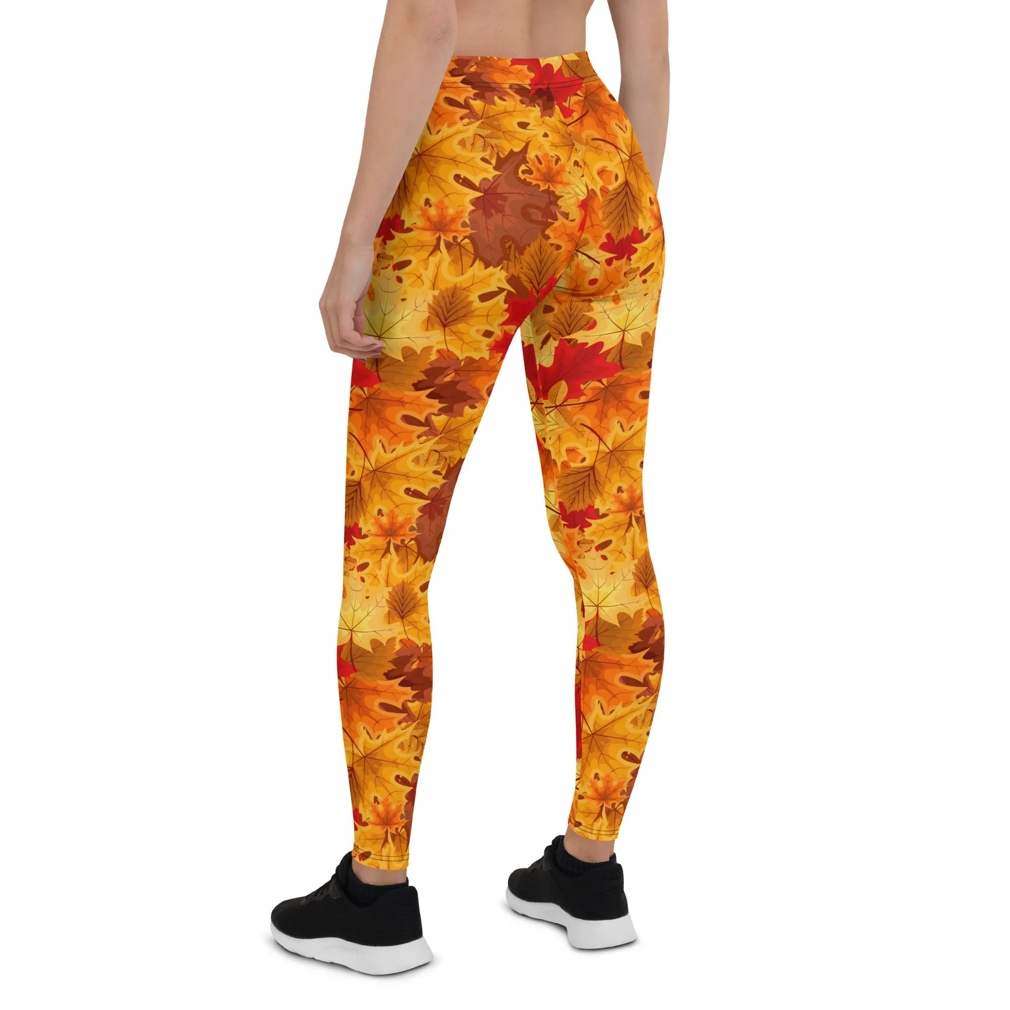 Fall Leaves Mid-waist Leggings