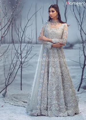 Fancy Bridal Maxi Dress Pakistani Online 2021 #BB216