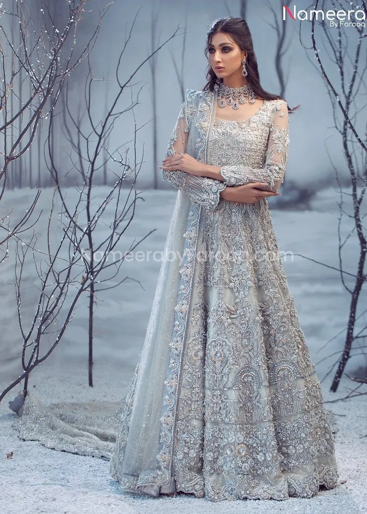 Fancy Bridal Maxi Dress Pakistani Online 2021 #BB216