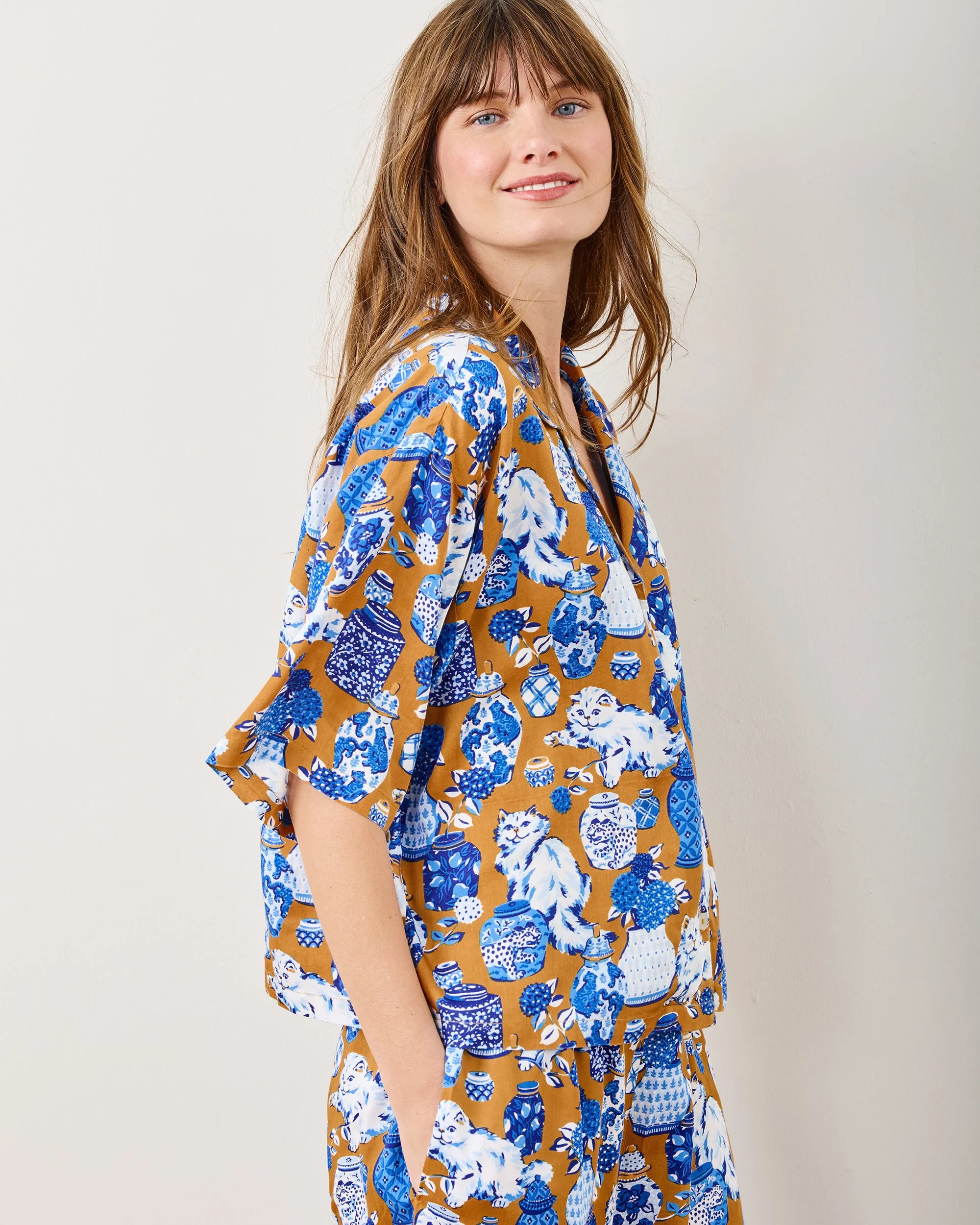 Fancy Cat - Tall Satin Wildest Dreams Set - Tobacco