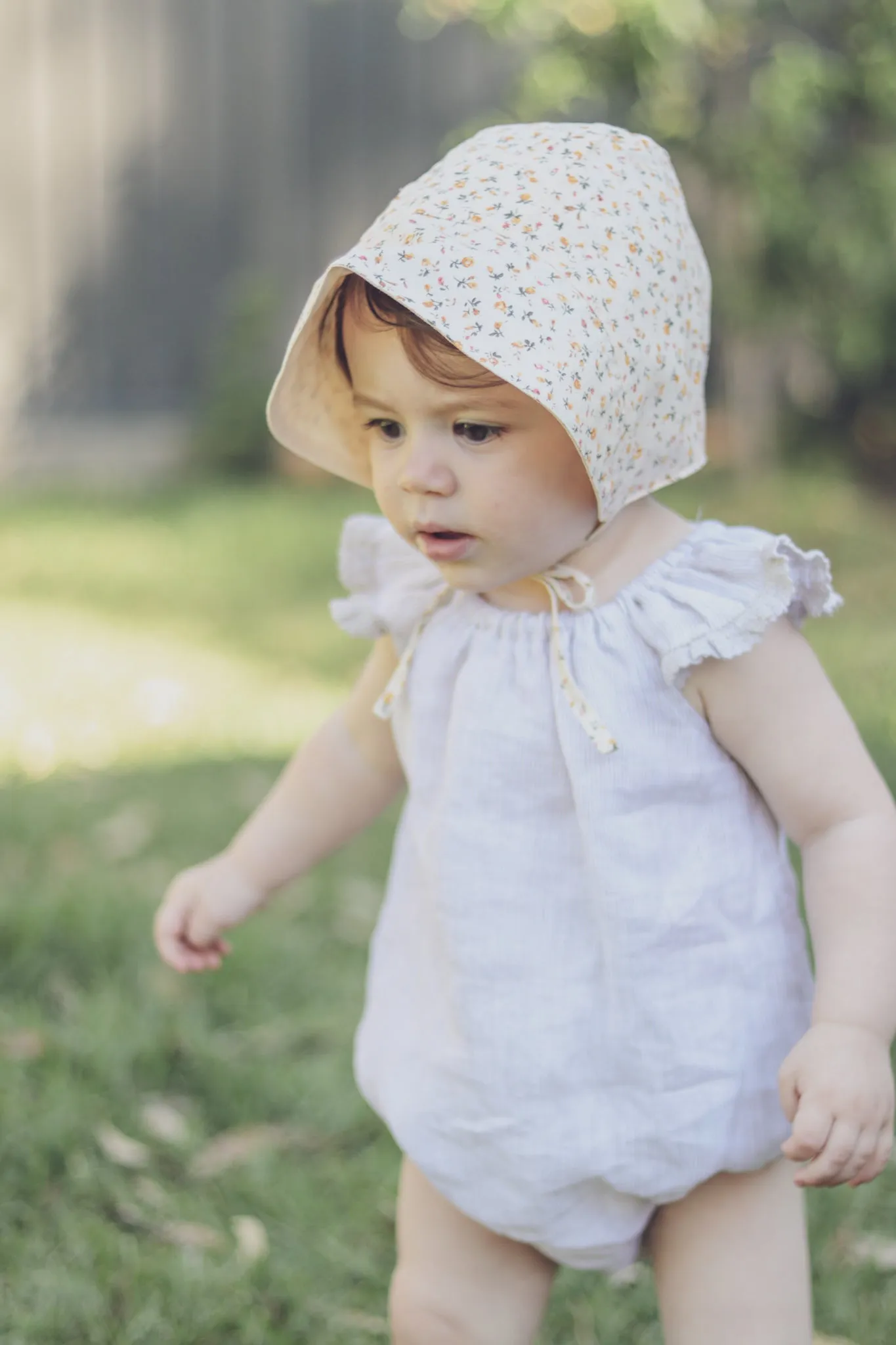 Farmhouse Collection Pinstripe Linen Rompers - 2 options