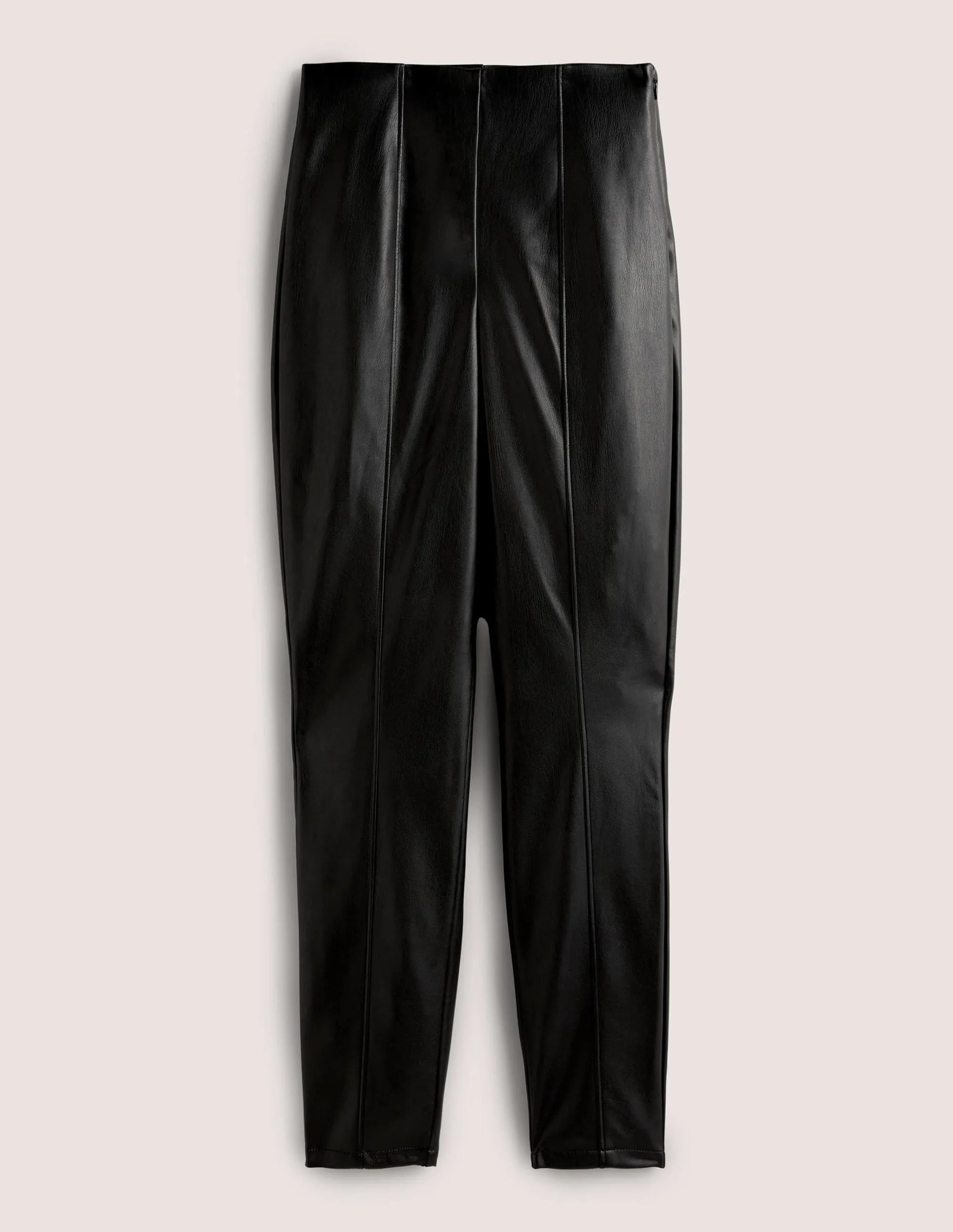 Faux Leather Leggings-Black Faux Leather