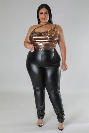 Faux Leather Leggins