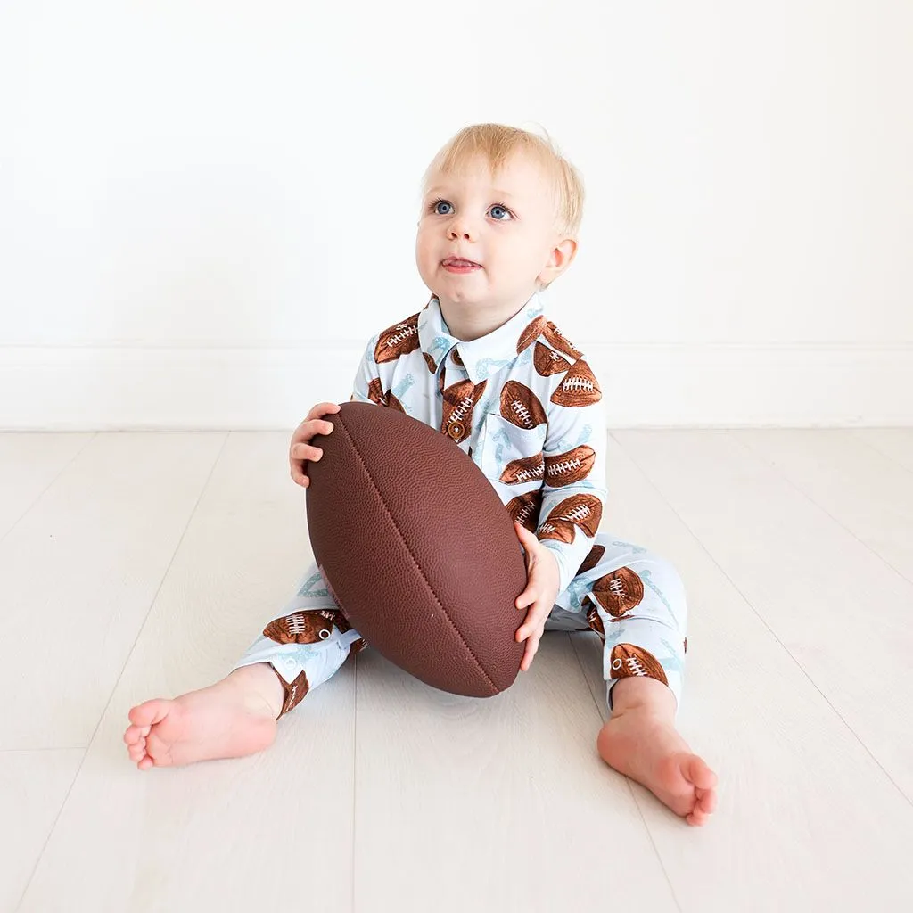 Field Day Long Sleeve Collared Henley Long Romper