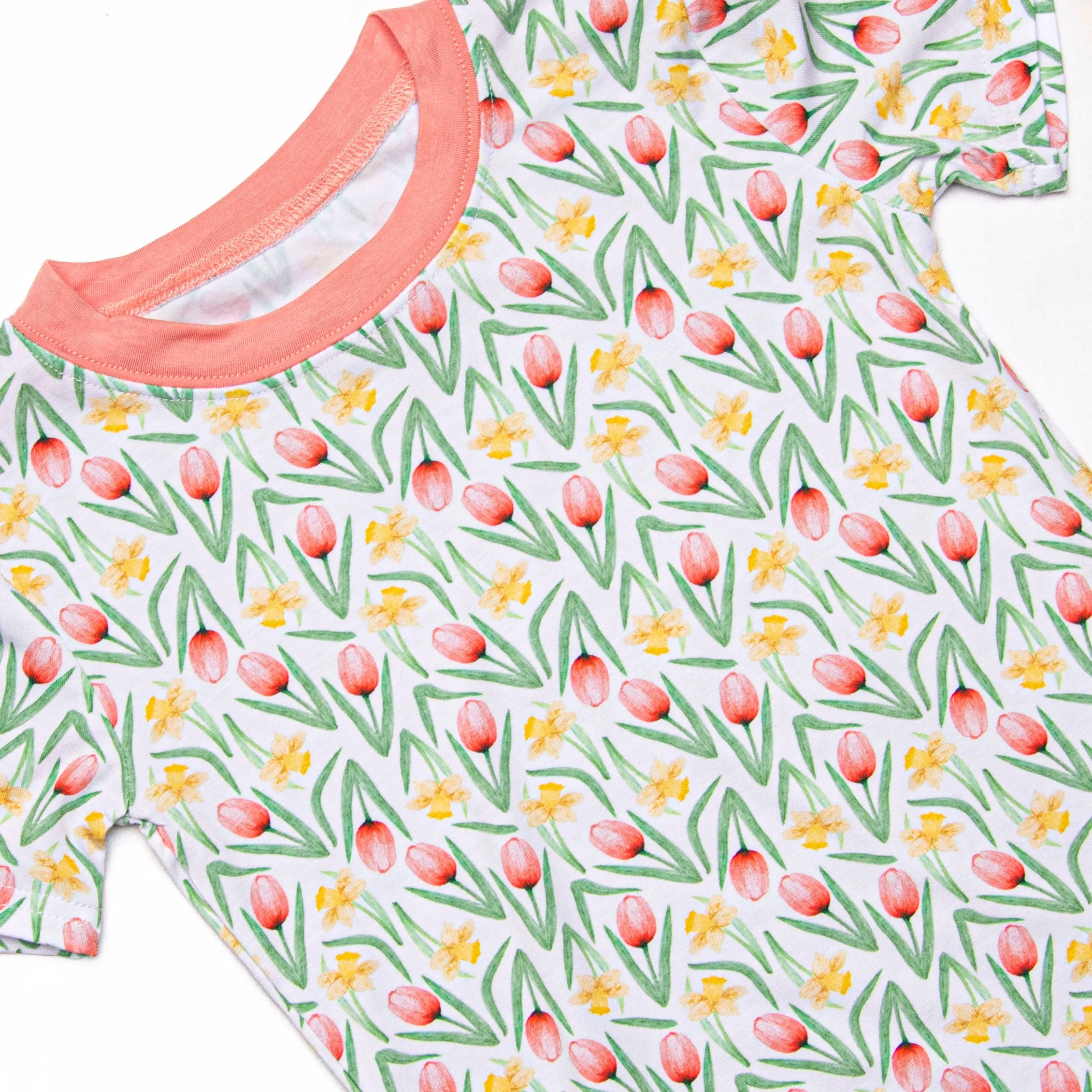 First Sprout of Spring Bamboo Pajama Short Set, Green