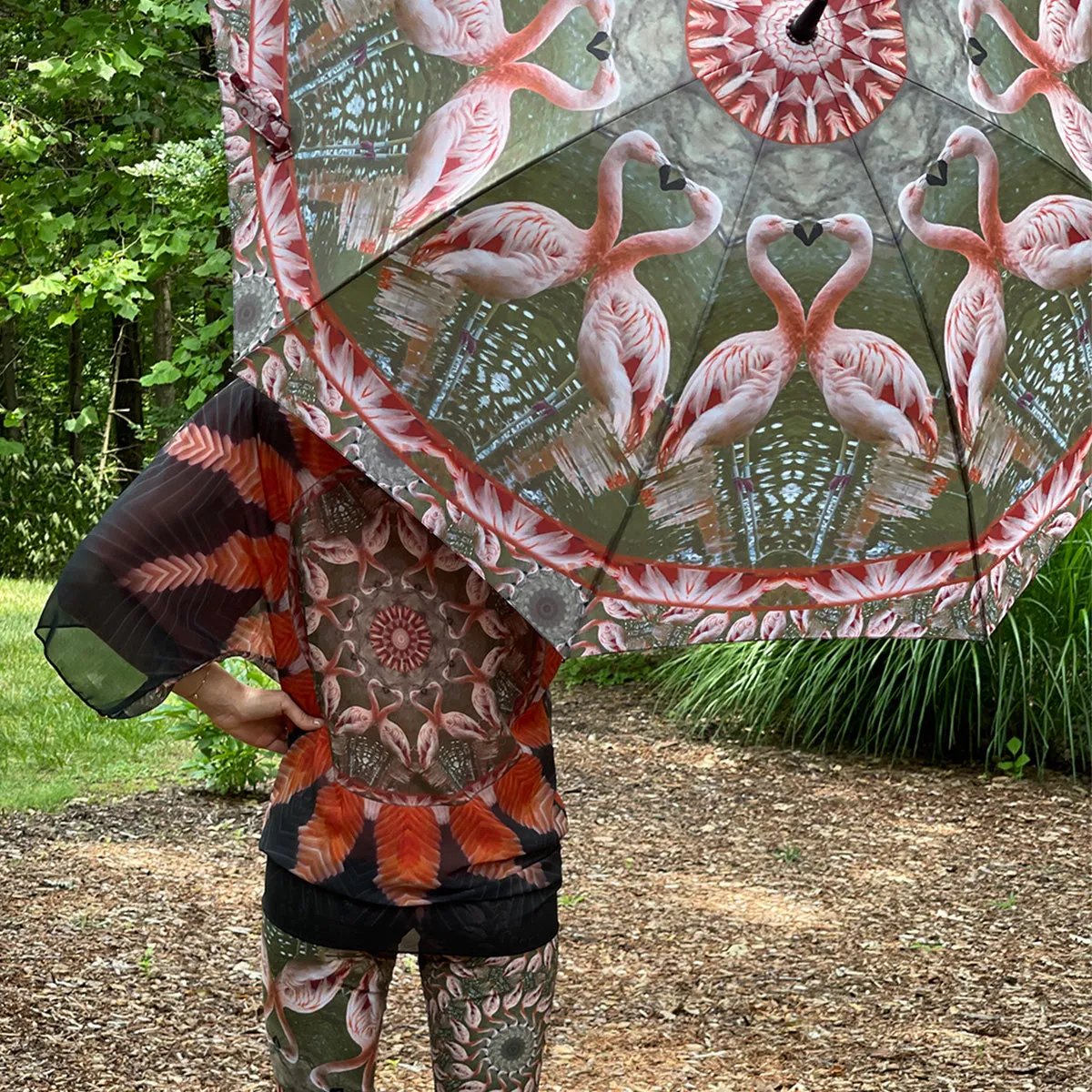 Flamingo Feathers - Zoo Kimono