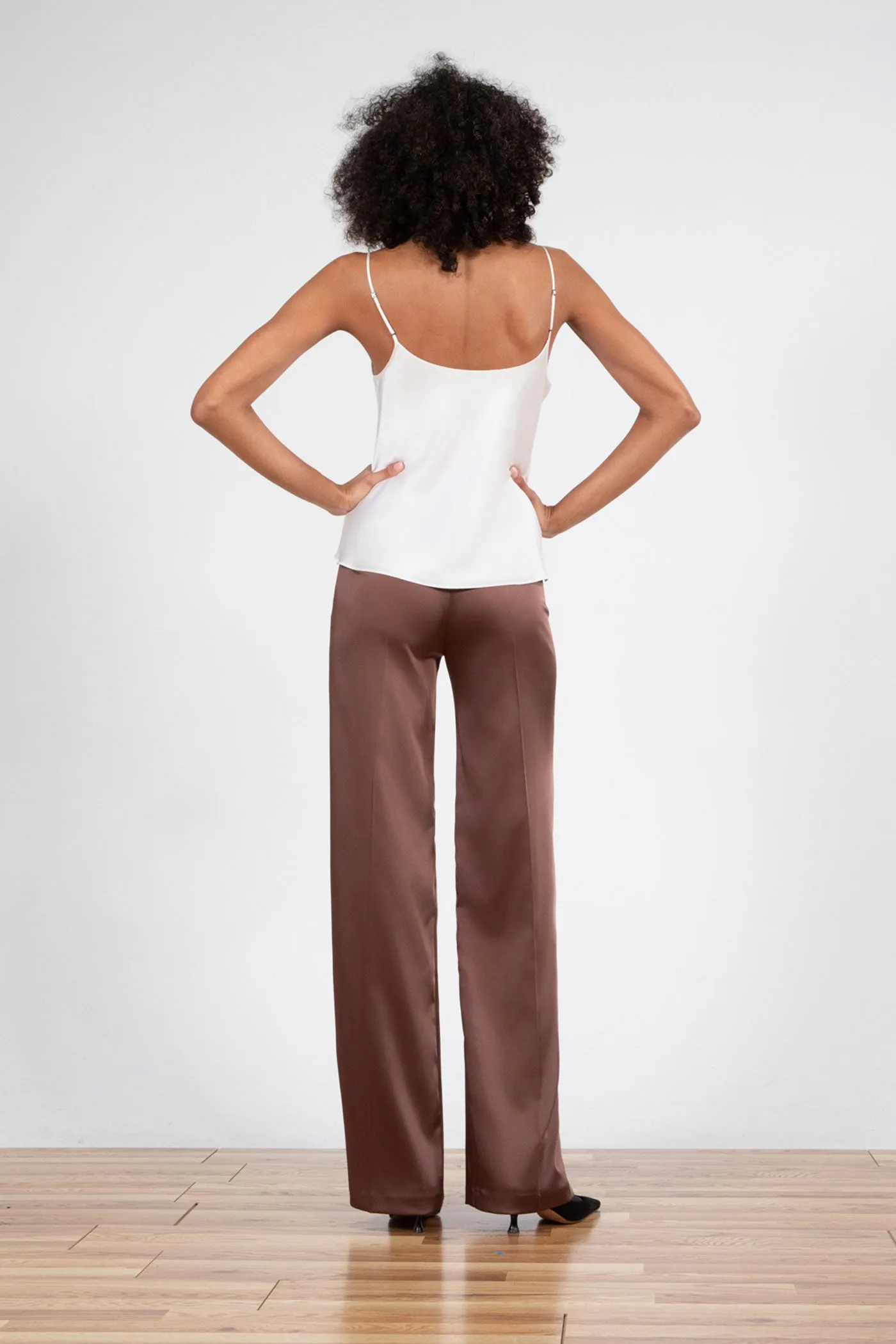 FLAVIA Satin Ebano