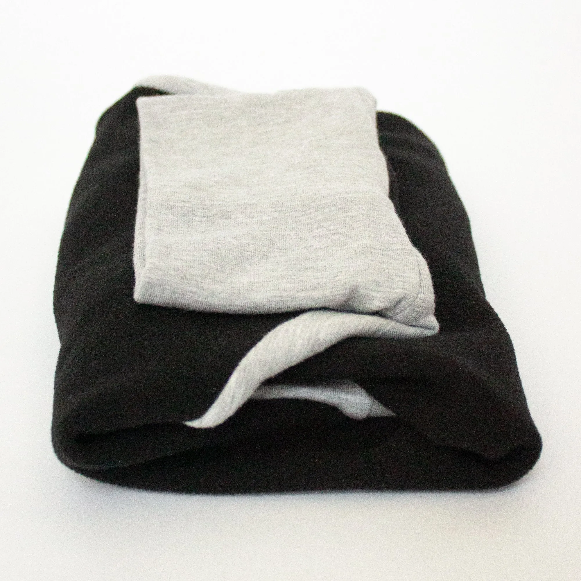 Fleece Dog Onesie - Black & Grey
