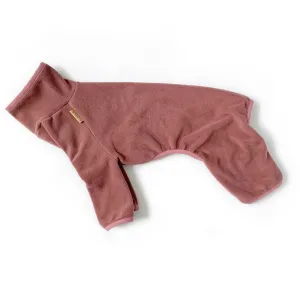 Fleece Dog Onesie - Rose Pink