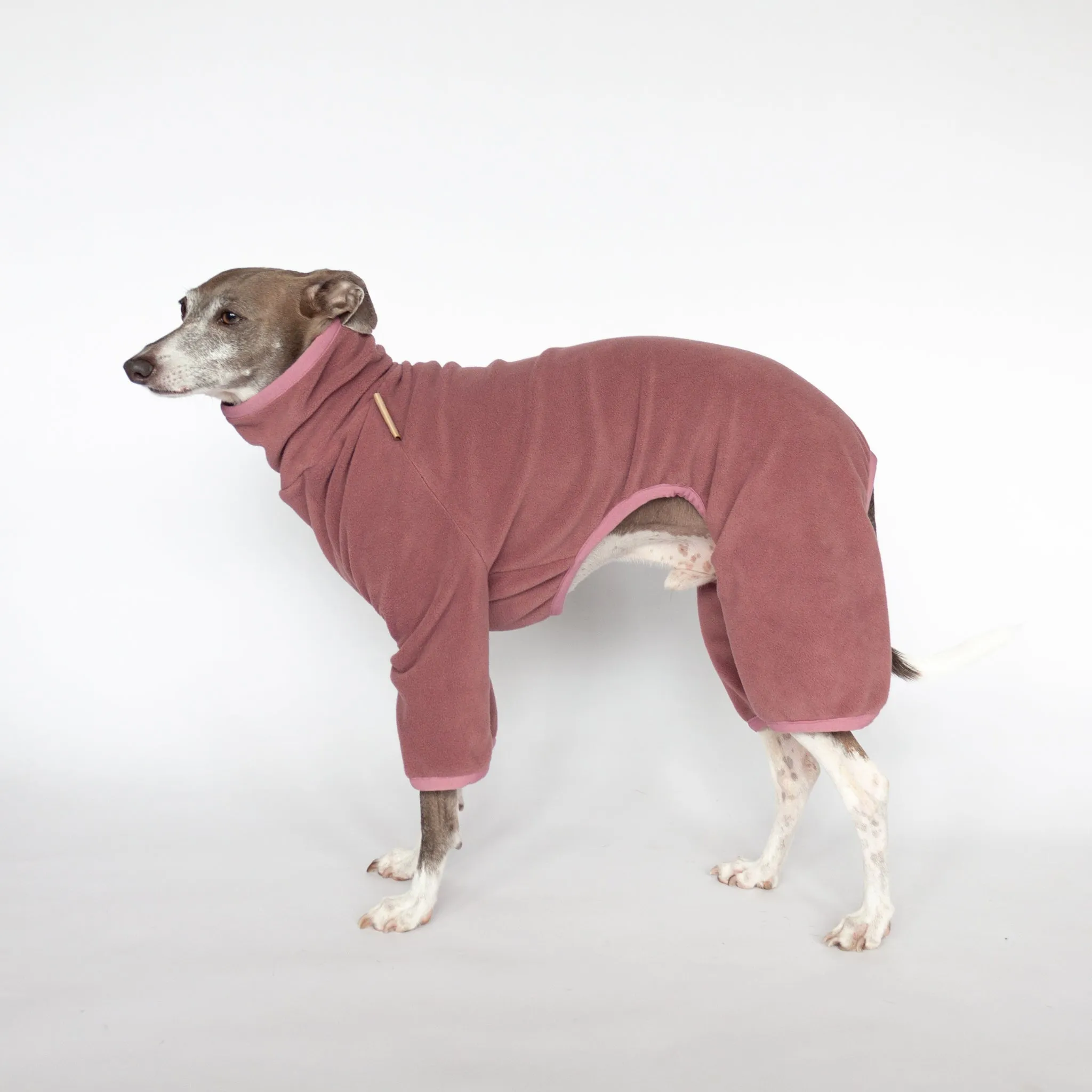 Fleece Dog Onesie - Rose Pink