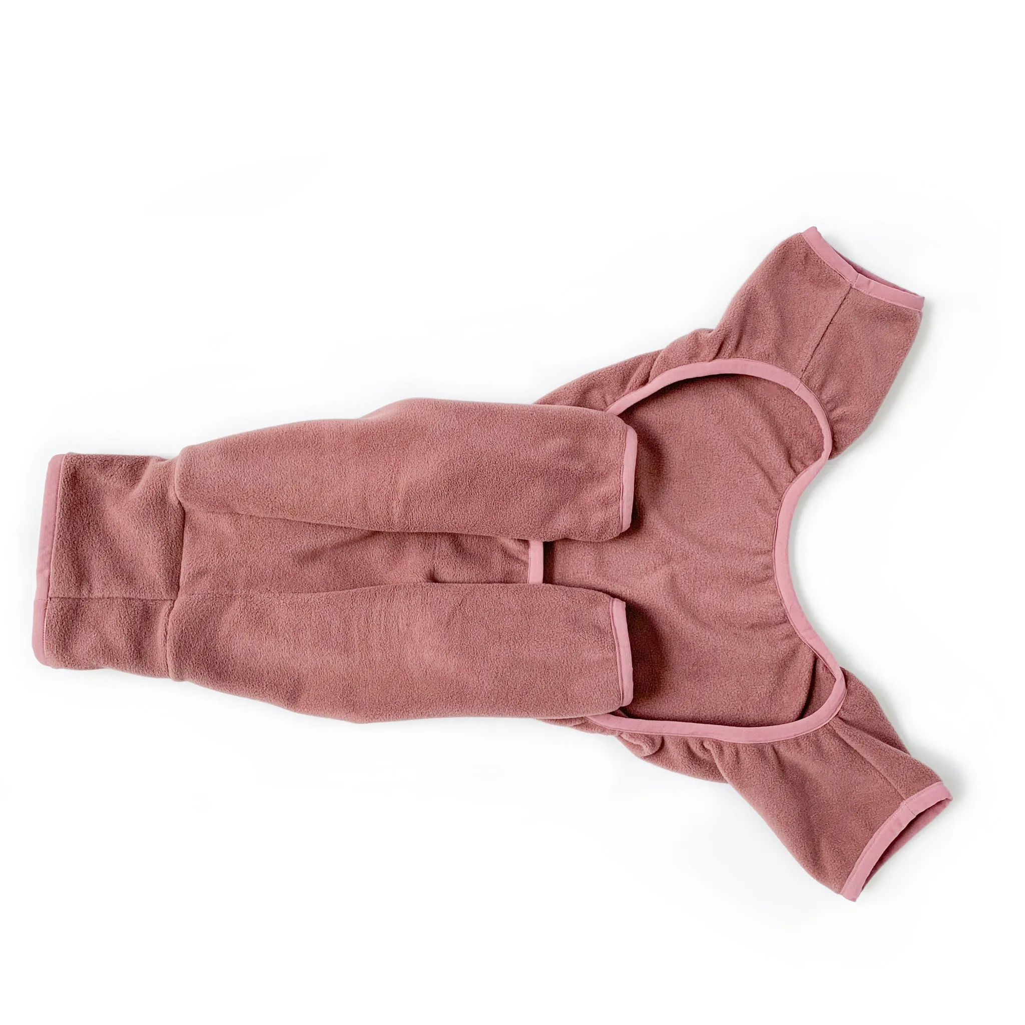 Fleece Dog Onesie - Rose Pink