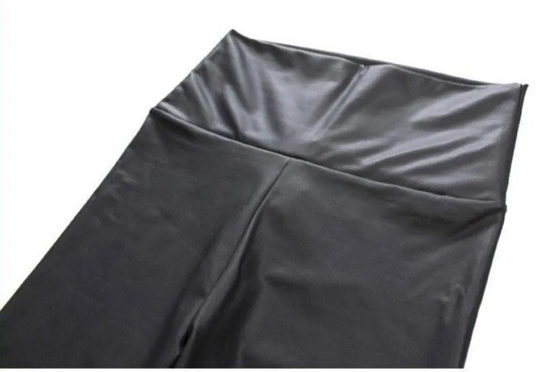 Fleece Lined Vegan Leather Leggings