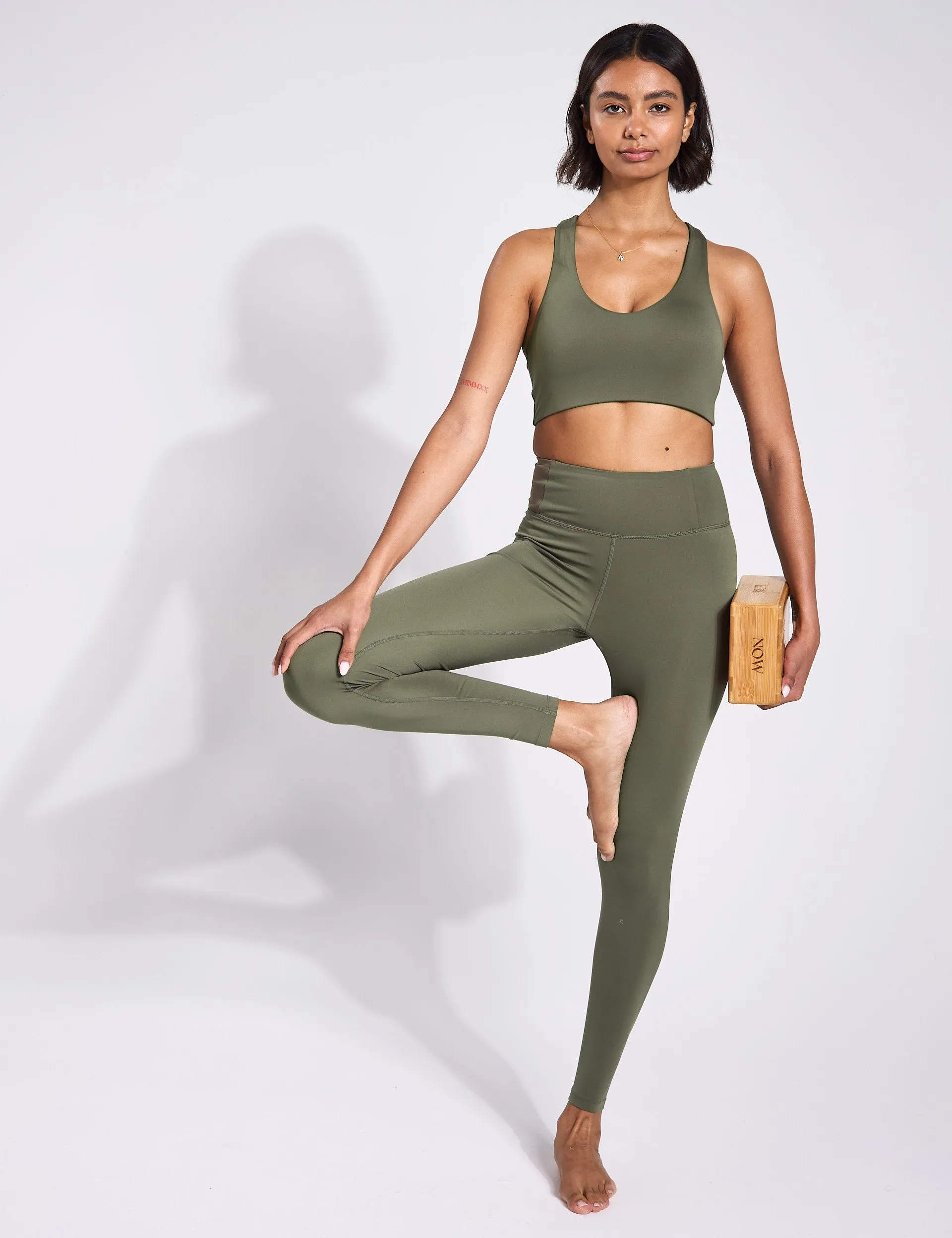 FLOAT High Waisted Legging - Cured Green