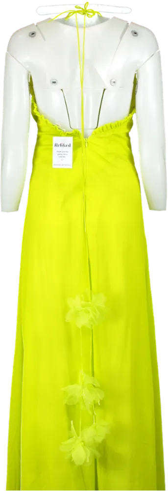 For Love & Lemons Lime Green Maxi Dress UK XS