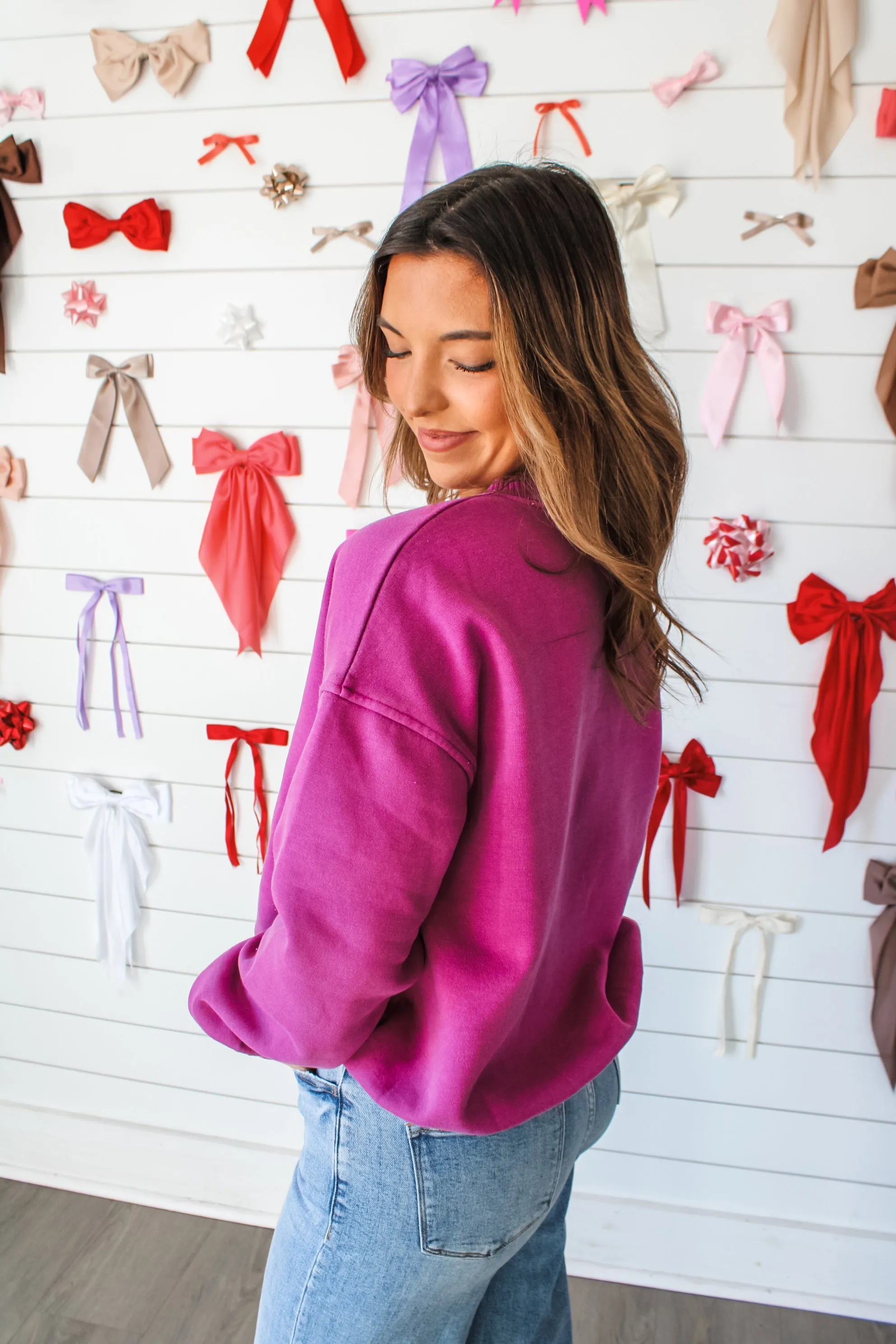 Forever Mine Crewneck Pullover • Purple