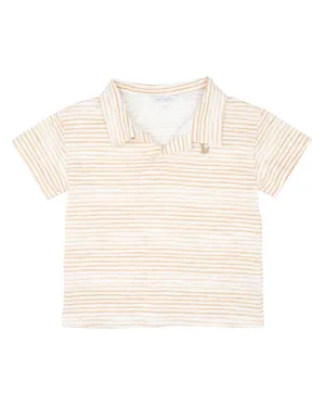 FOX & FINCH LION STRIPE POLO