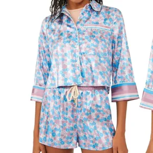 Free people pillow talk lavender combo women’s top bottom pjs button down Xs