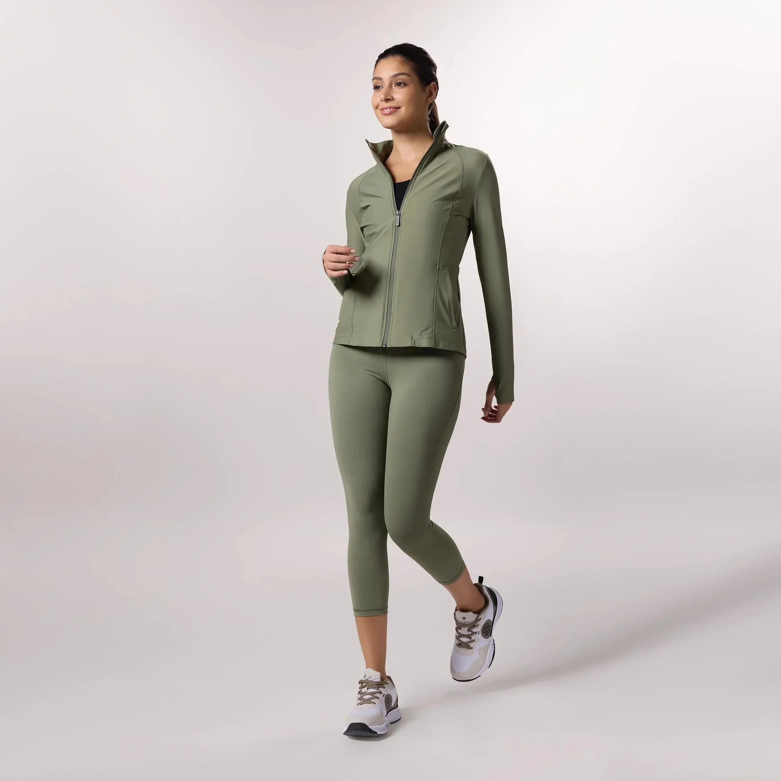 Freestyle Cropped Legging - CORE MUSK GREEN