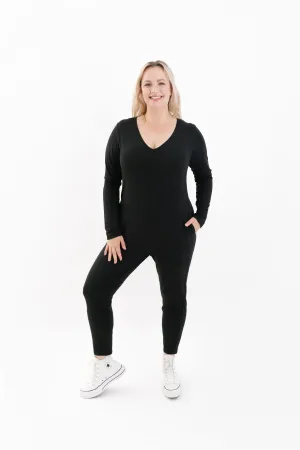 Friday Romper in Midnight Black