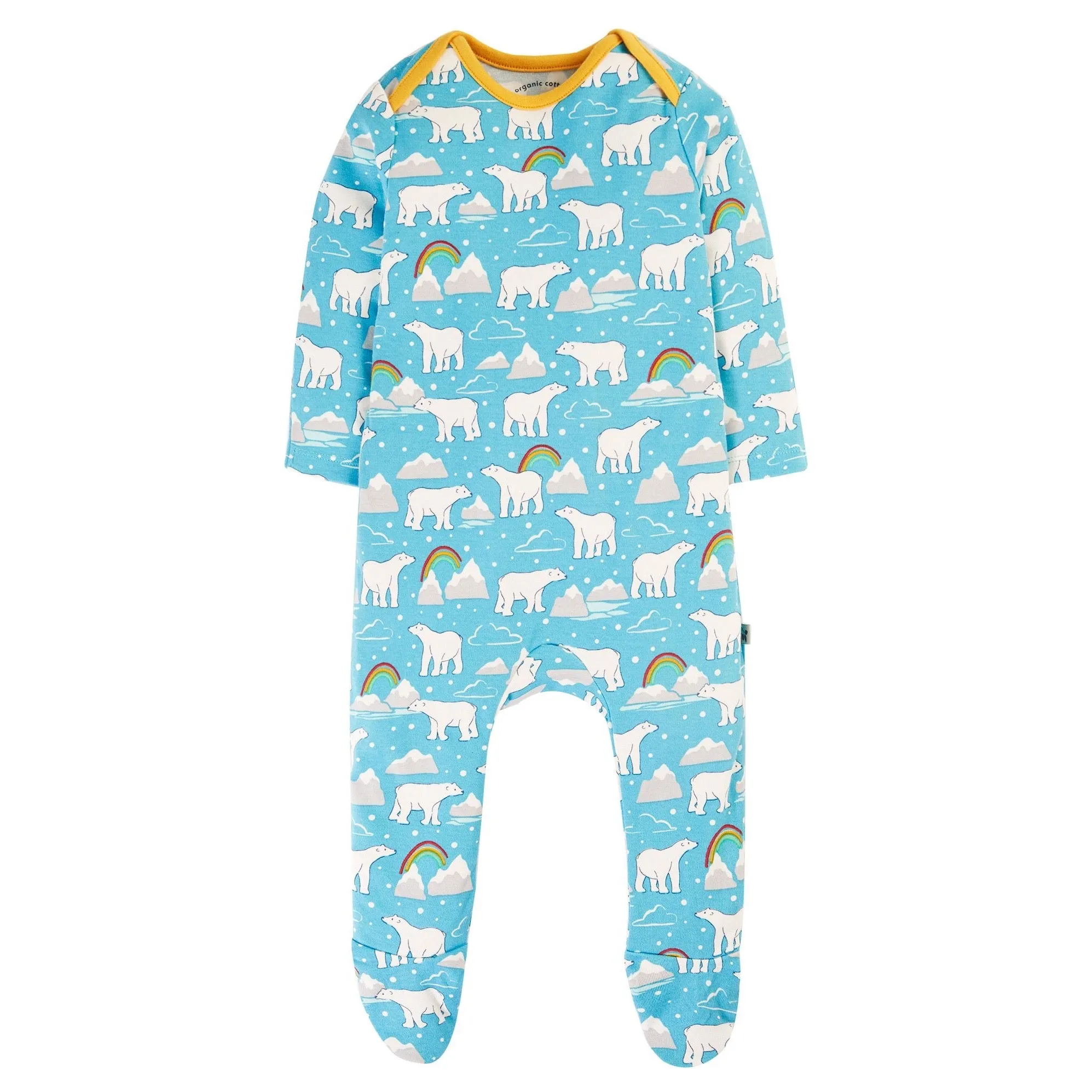 Frugi Easy Printed Babygrow Winter Tales