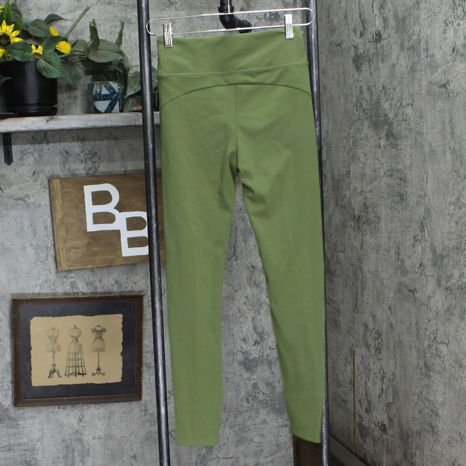 G by Giuliana Womens Front Zip High Waist Leggings 1678eaad1741fb Green S