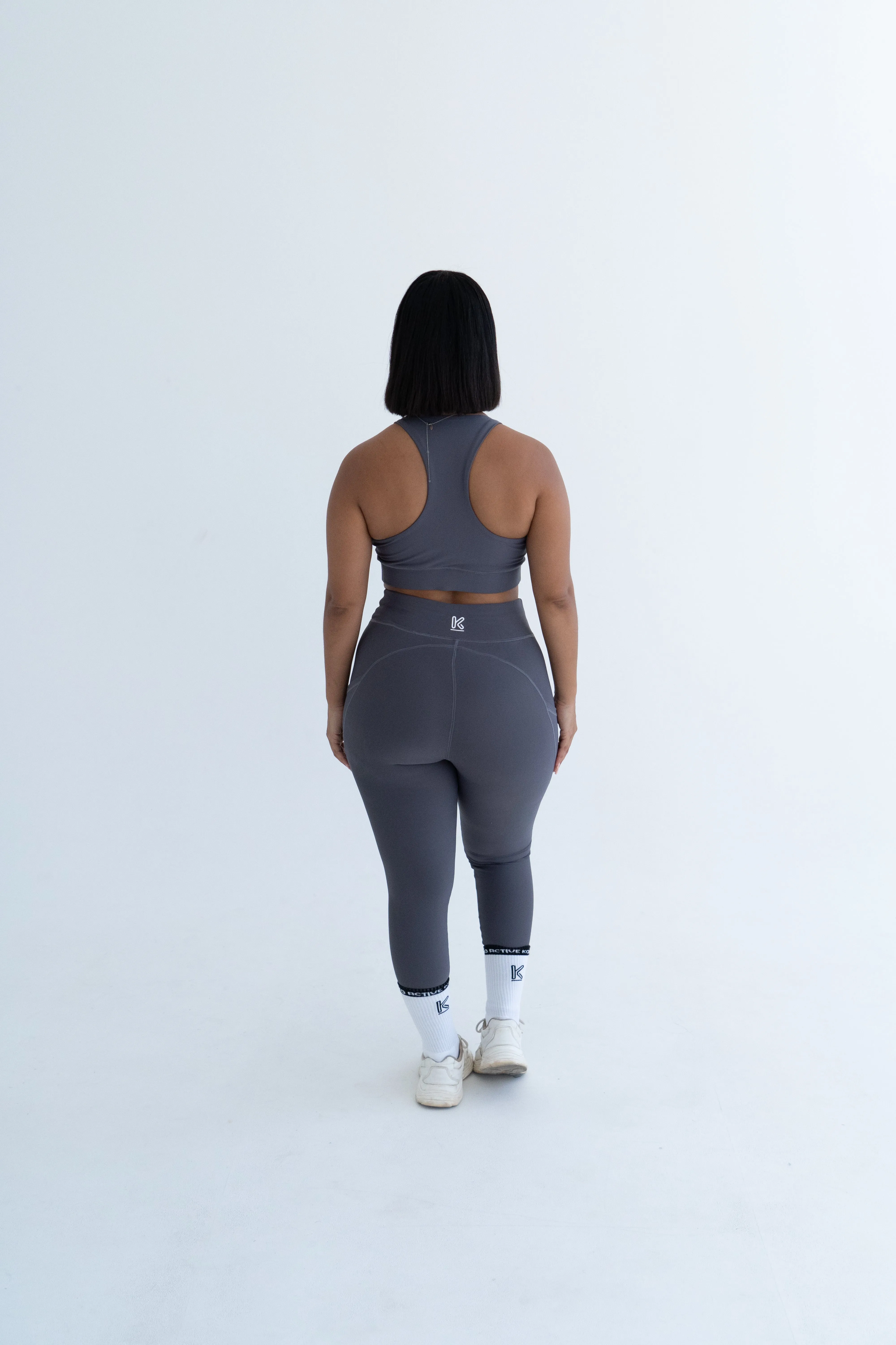 GAME CHANGER Graphite grey 7/8 High Waisted Leggings