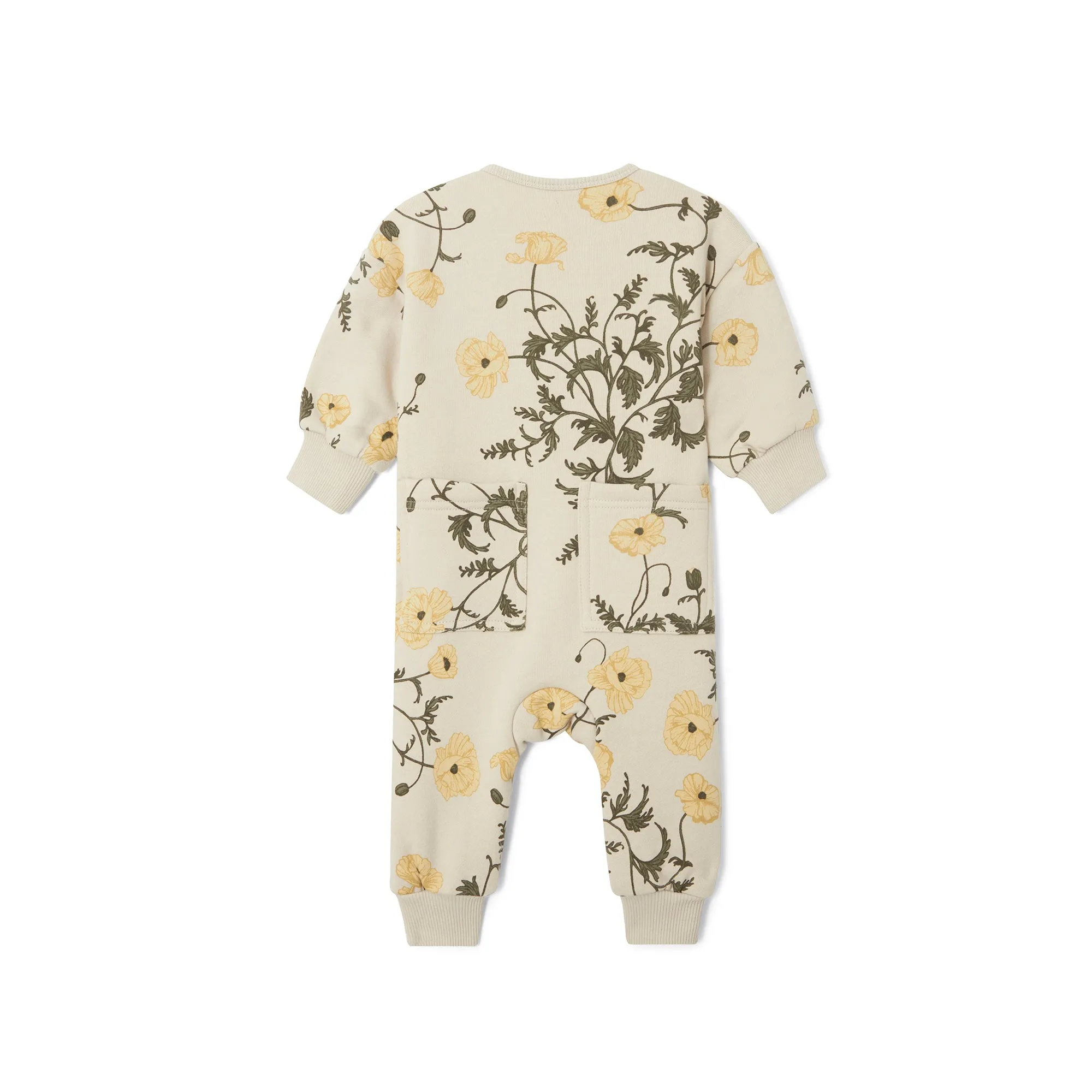 Garbo & Friends Flos Beige Baby Sweatshirt Onesie