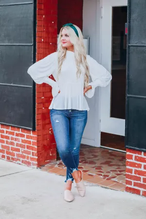 Genevieve Dainty Top - Ivory