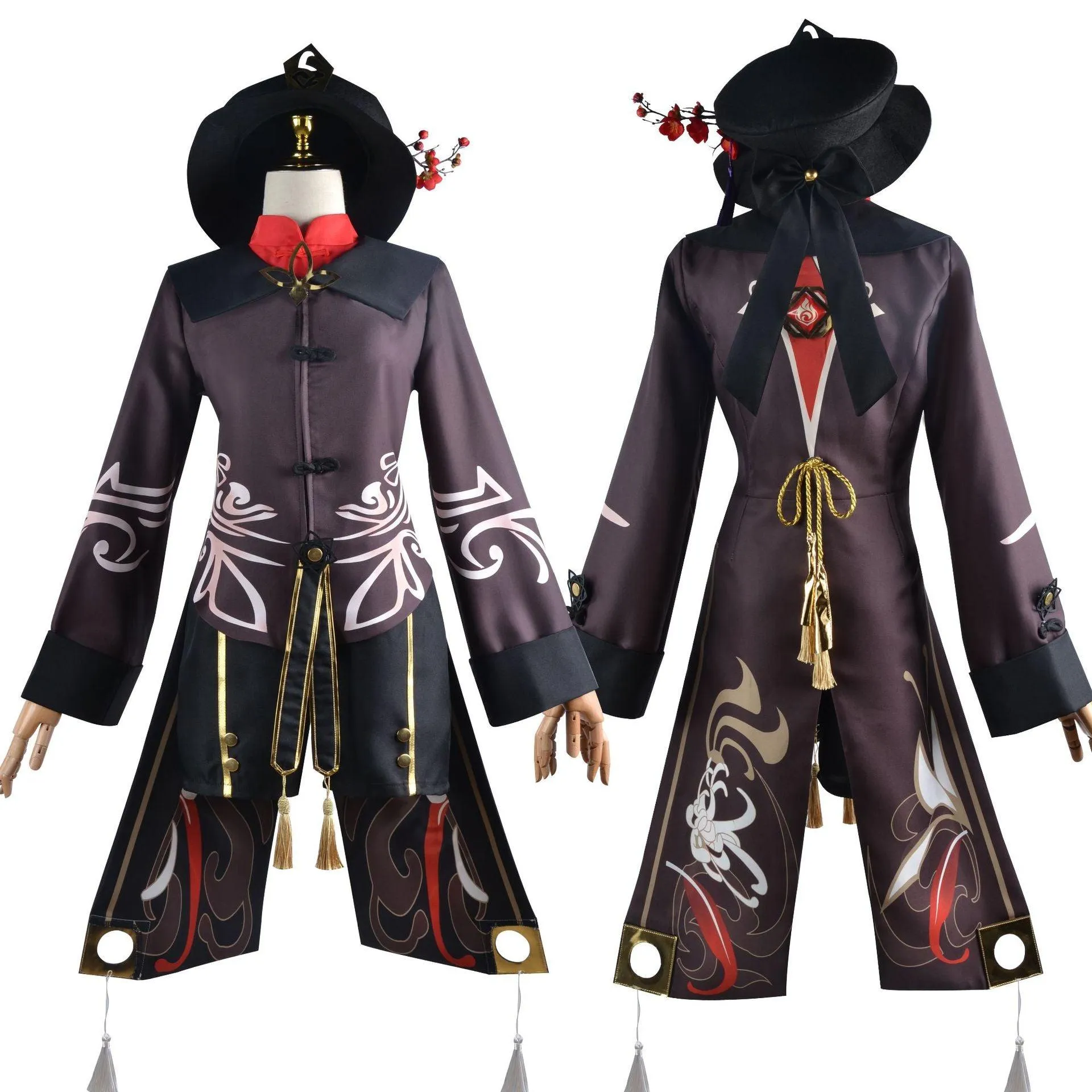 Genshin Impact Hu Tao Cosplay Costume Suit