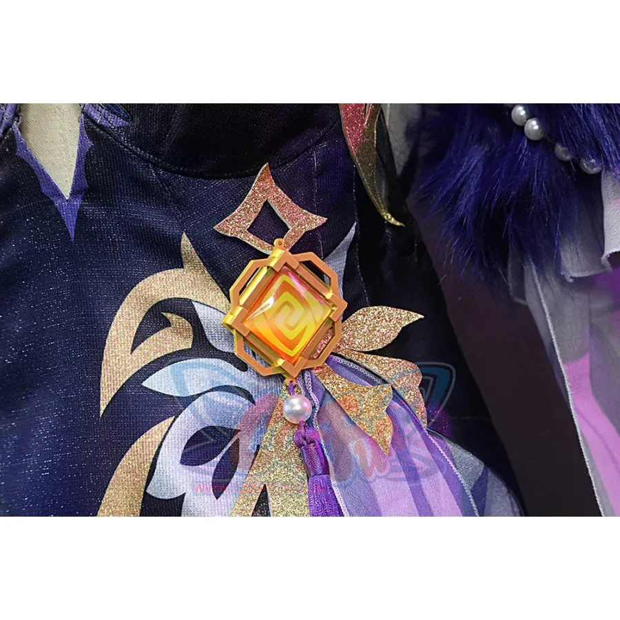 Genshin Impact Ningguang Orchid's Evening Gown Cosplay Costume C00976