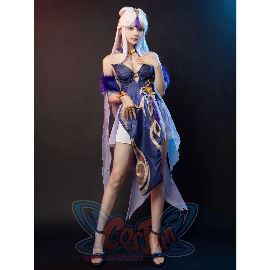 Genshin Impact Ningguang Orchid's Evening Gown Cosplay Costume C00976