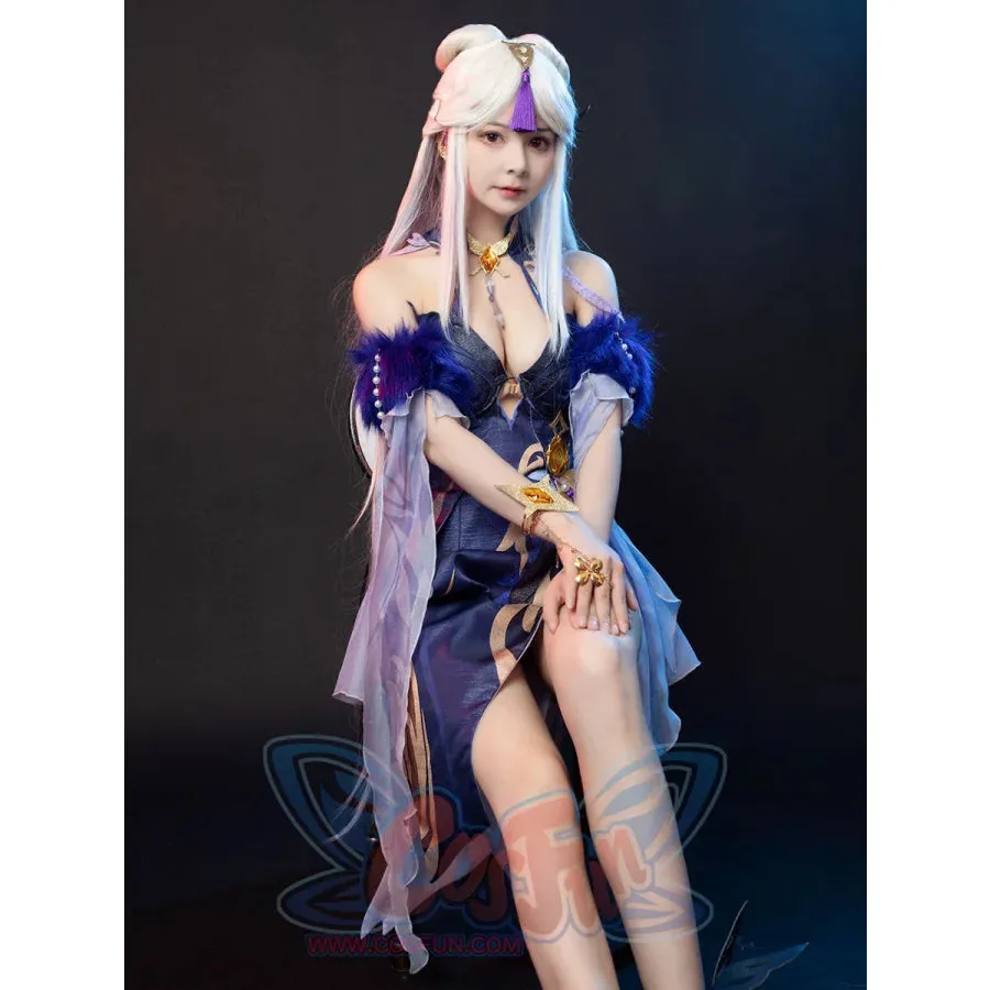 Genshin Impact Ningguang Orchid's Evening Gown Cosplay Costume C00976