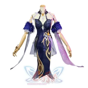 Genshin Impact Ningguang Orchid's Evening Gown Cosplay Costume C00976